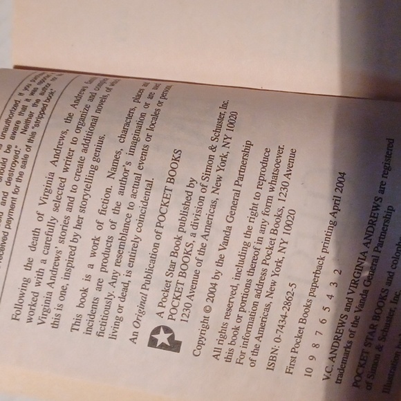 $4 Add-on "Celeste" by V.C. Andrews - Paperback Novel - Picture 7 of 7